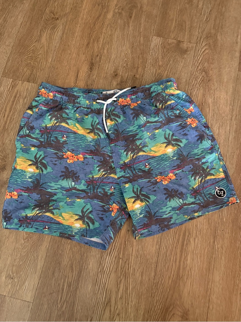 Ezekiel Men’s Tropical Blue Swim Trunks
